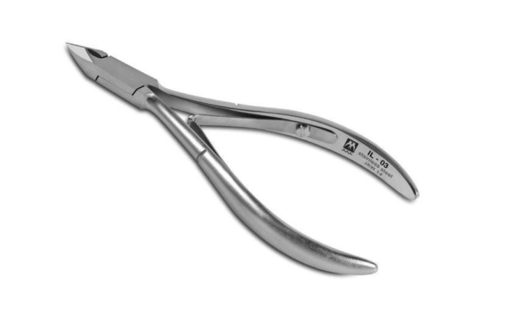 Profesjonalne cążki do skórek wykonane ze stali INOX długość ostrza 4mm IL-03 JAW12 AAA.png