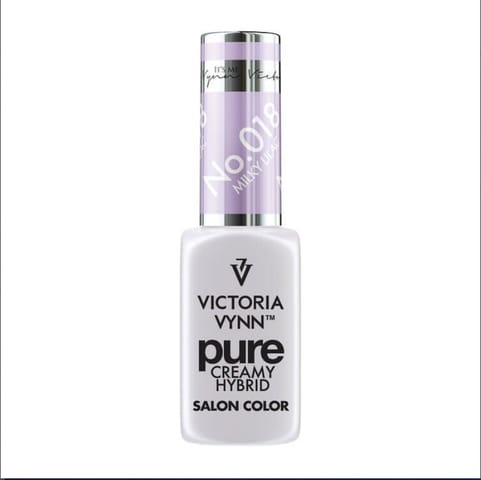 Pure lakier hybrydowy Milky Lilac 8 ml (018) VICTORIA VYNN.webp