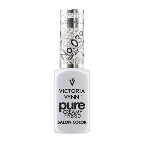 Pure lakier hybrydowy Luxury Silver 8 ml (039) VICTORIA VYNN.webp