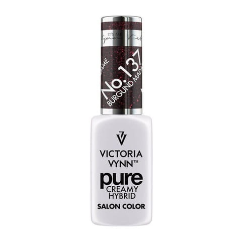 Pure lakier hybrydowy Burgund Madame 8 ml (137) VICTORIA VYNN.webp