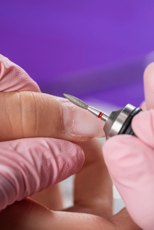 Frezy diamentowe do skórek 2.3mm delikatny długi płomyk IQ NAILS.webp