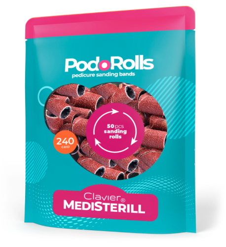 Kapturki ścierne 7 mm gradacja 240 - 10 sztuk CLAVIER.webp