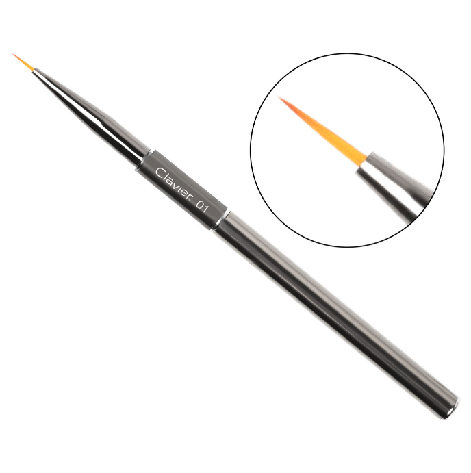Pędzelek cienki do zdobień paznokci, precyzyjny (7mm) nr 01.webp