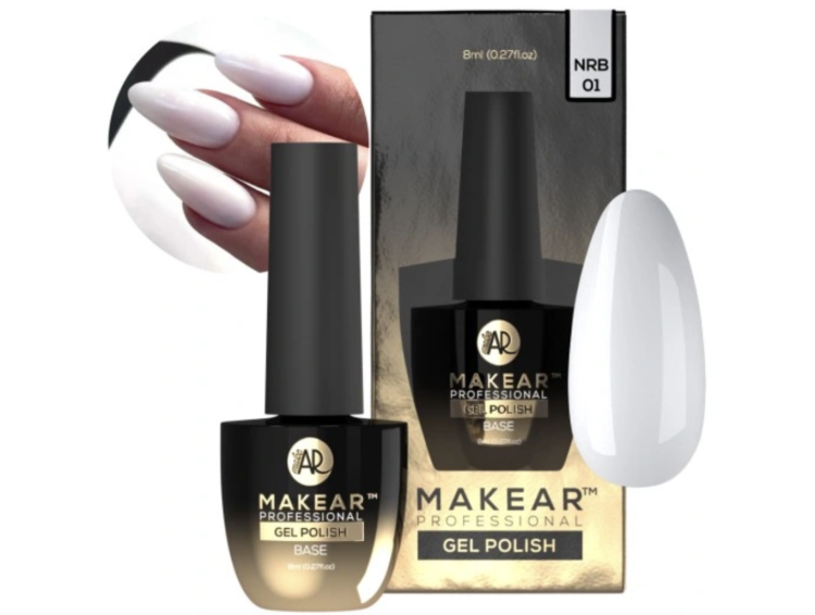 Baza kauczukowa NRB01 White - Nude Rubber Base MAKEAR.webp