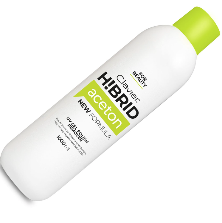Aceton do ściągania hybryd, akrylu, tytanu 1000 ml CLAVIER.webp